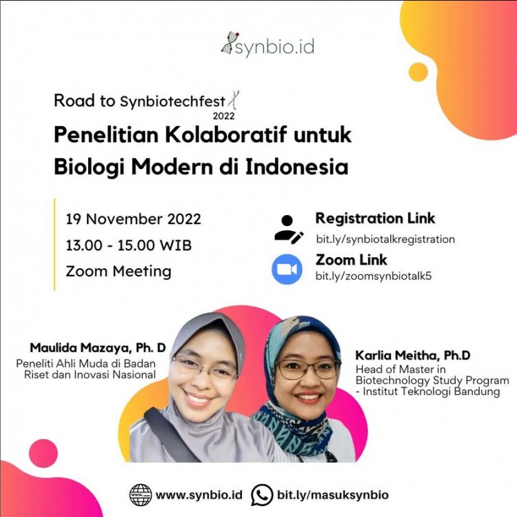 [19 November 2022] Penelitian Kolaboratif untuk Biologi Modern di Indonesia