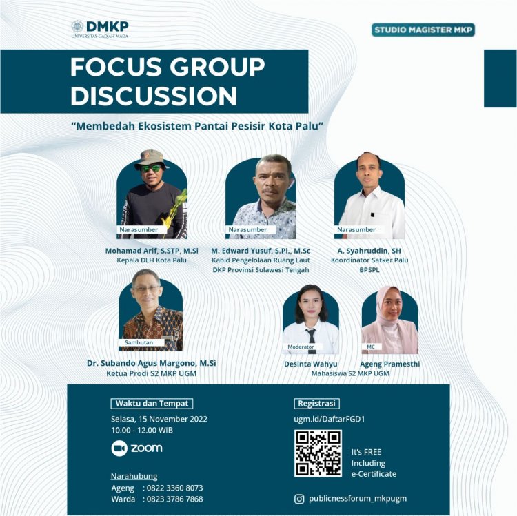 [15 November 2022] Focus Group Discussion | Membedah Ekosistem Pantai Pesisir Kota Palu