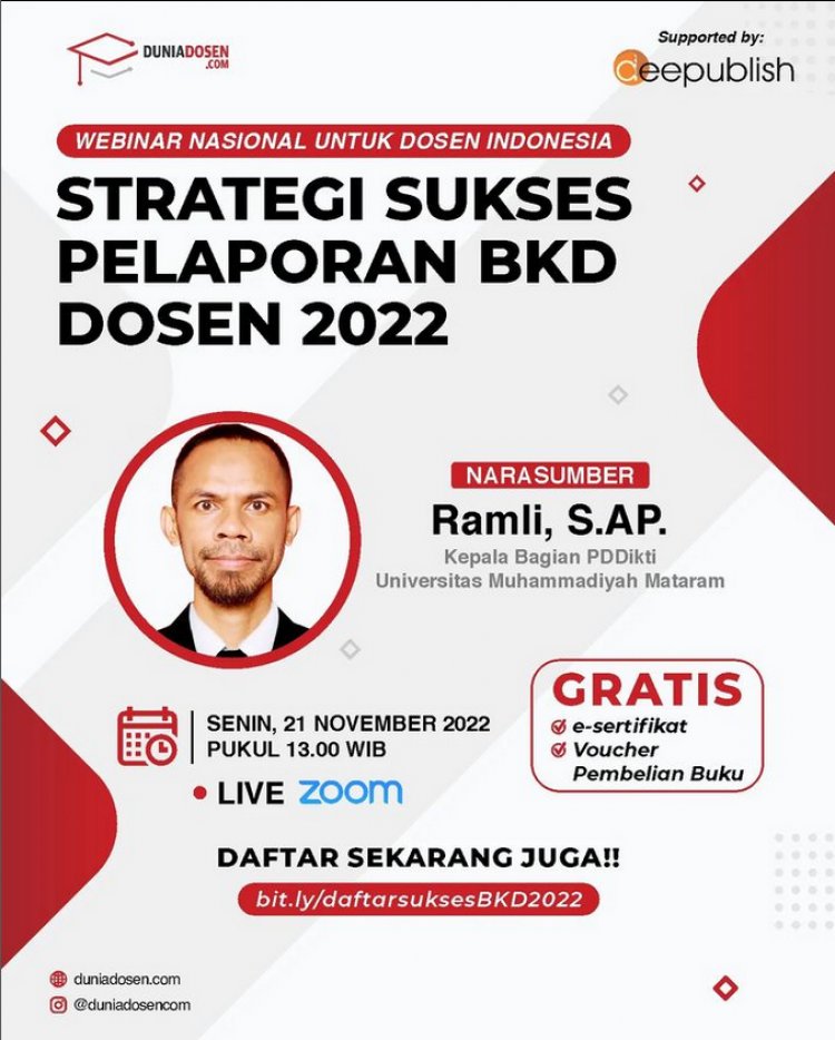 [21 November 2022] Strategi Sukses Pelaporan BKD Dosen 2022