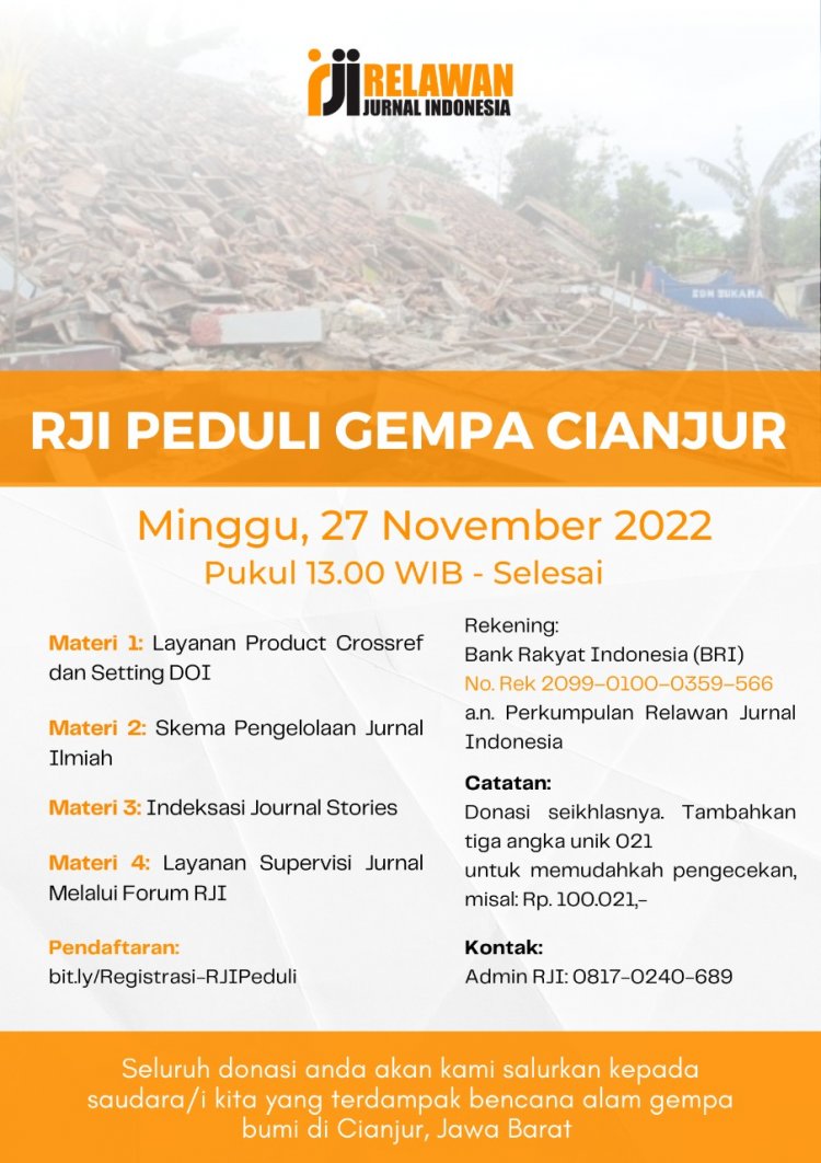 [27 November 2022] Workshop: RJI Peduli Gempa Cianjur