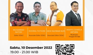 [10 Desember 2022] Workshop DOAJ Series 3 Relawan Jurnal Indonesia (RJI) dengan tema "License"