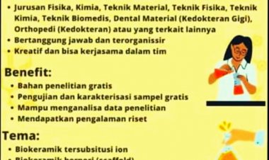 [15 Desember 2022] Dibutuhkan Mahasiswa PKL dan Tugas Akhir (10 Orang)