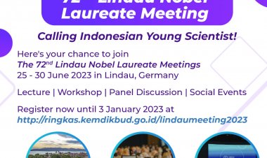 [Sebelum 3 Januari 2023] The 72nd Lindau Nobel Laureate Meeting | Calling Indonesian Young Scientist!