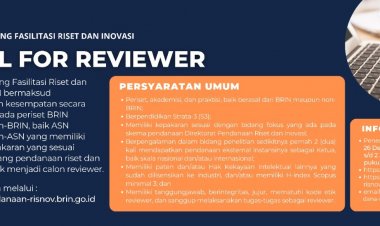[Sampai 2 Januari 2023] Call for Reviewer BRIN 2023