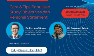 [20 Januari, 2023] Cara dan Penulisan Study Objective dan Personal Statement