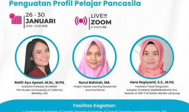 [26 - 30 Januari 2023] Merancang Kelas Berbasis Proyek untuk Penguatan Profil Pelajar Pancasila
