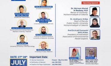 [27 - 28 Juli 2023] The 3rd Muhammadiyah International Public Health and Medicine Conference | Demographic Dividend Towards The Transformation of Health Services