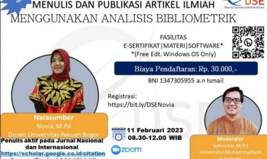 [11 Februari 2023] Menulis dan Publikasi Artikel Ilmiah menggunakan Analisis Bibliometrik