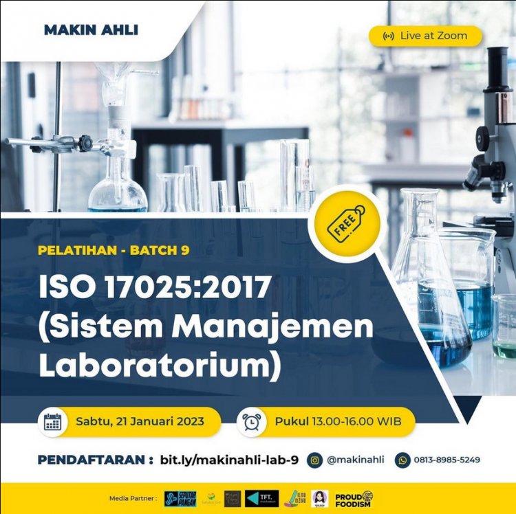 [ 21 Januari 2023] Sistem Manajemen Laboratorium ISO 17025:2017