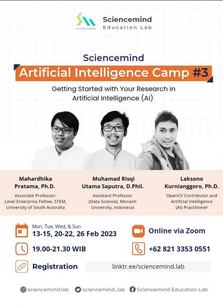 [13-15, 20-22  & 26 Februari 2023]Getting Started Your Research in Artificial Intelligence