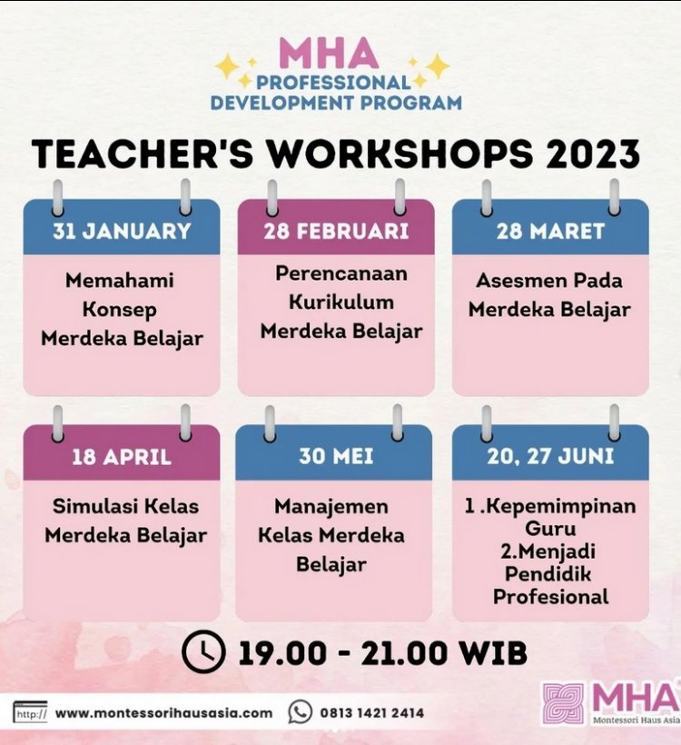 [31 January-27 Juni 2023] MHA Professional Development Program - Teachers Workshop 2023