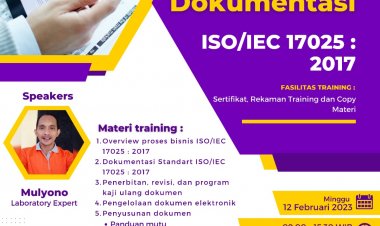 [12 Februari 2023] Penyusunan Dokumentasi ISO 17025:2017