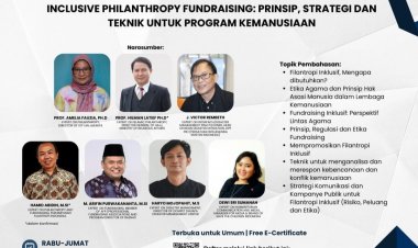 [8-10 Februari 2023] Workshop Inclusive Philanthropy Fundraising: Prinsip, Strategi, dan Teknik untuk Program Kemanusiaan