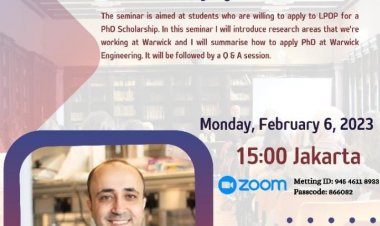 [6 Februari 2023] Seminar | Research in Chemical Engineering at the University of Warwick, UK