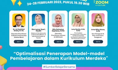 [24-28 Februari 2023] Optimalisasi Penerapan Model-model Pembelajaran dalam Kurikulum Merdeka