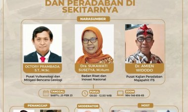 [25 Februari 2023] Webinar | Letusan Gunung Kelud dan Peradaban di sekitarnya