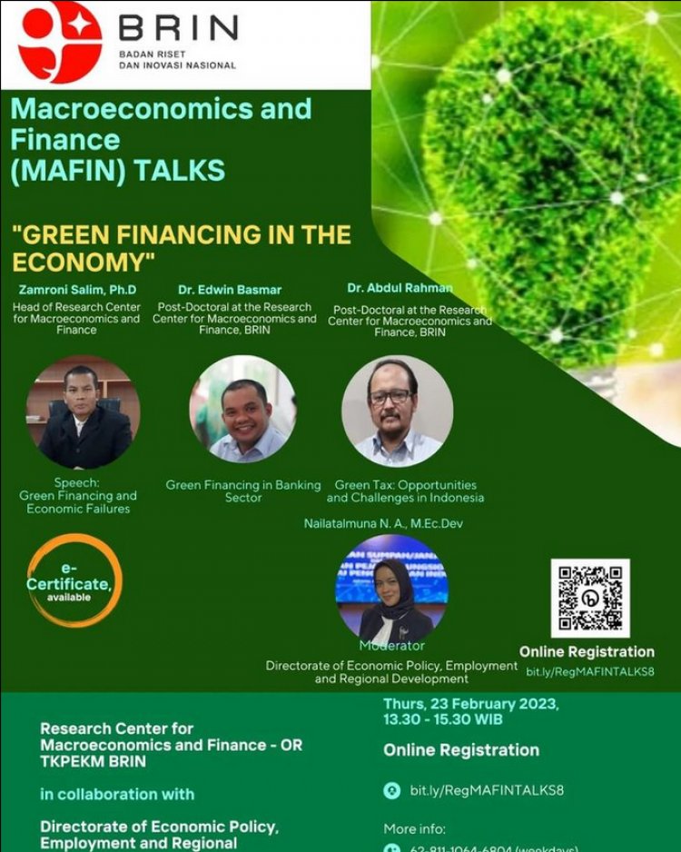 [23 Februari 2023] Green Financing in the Economy
