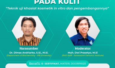 [17 Maret 2023] Microbioma Pada Kulit (Teknik Uji Khasiat Kosmetik in vitro dan Pengembangannya)