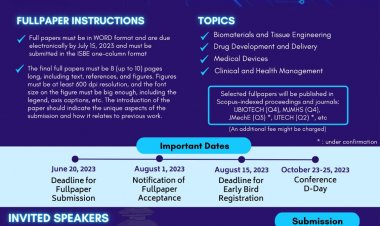 [23 – 25 October 2023] The 8th International Symposium on Biomedical Engineering ISBE 2023