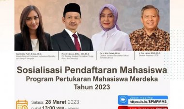 [28 Maret 2023] Sosialisasi Pendaftaran Mahasiswa Program Pertukaran Mahasiswa Merdeka