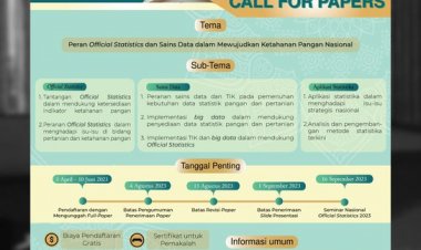 [16 September 2023] Call for Papers Seminar Nasional Official Statistics 2023