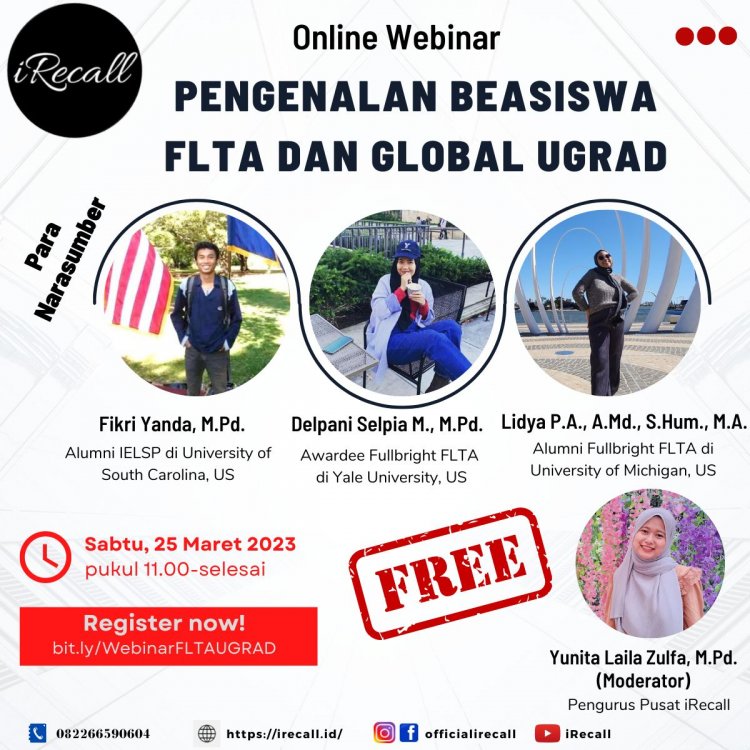 [25 Maret 2023] Pengenalan Beasiswa FLTA dan UPGRAD