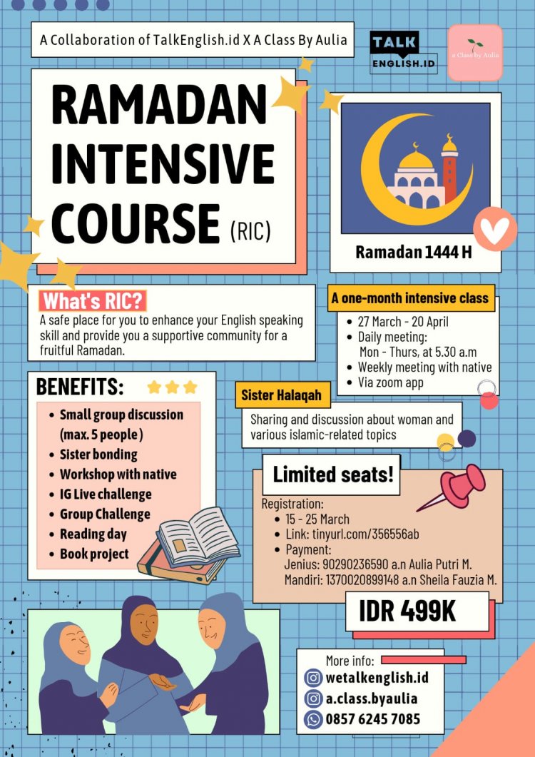 [27 Maret - 20 April 2023] Ramadan Intensive Course