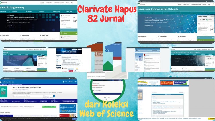 [Bagian 11 - Habis] Clarivate Hapus 82 Jurnal dari Koleksi Web of Science