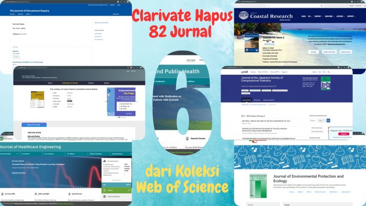 [Bagian 6] Clarivate Hapus 82 Jurnal dari Koleksi Web of Science