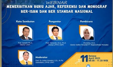[11 April 2023] Menerbitkan Buku Ajar, Referensi dan Monograf Ber-ISBN dan Berstandar Internasional