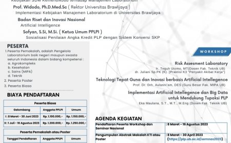 [24 - 26 Agustus 2023] Workshop dan Seminar Nasional PPLPI Universitas Brawijaya 2023