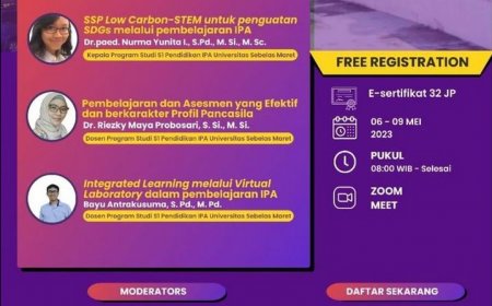 [ 6 - 9 Mei 2023 ] WORKSHOP INOVASI PEMBELAJARAN IPA DALAM MENDUKUNG SUSTAINABLE DEVELOPMENT GOALS (SDGs)