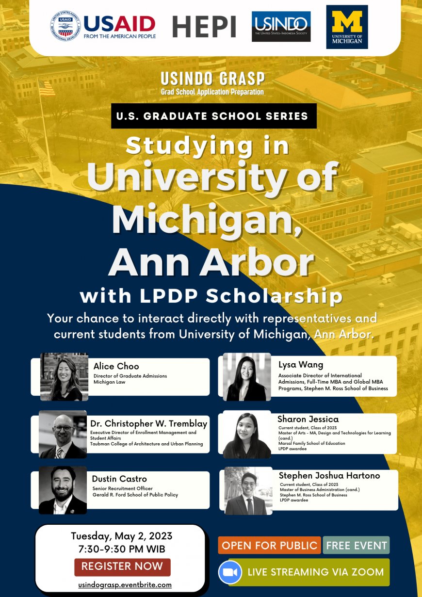 [2 Mei 2023] Studying in University of Michigan, Ann Arbbor with LPDP Scholarship