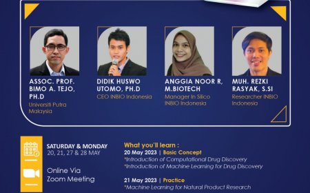 [20, 21 & 27, 28 May 2023] Machine Learning, Molecular Docking, and Dynamic Study: Computational Drug Discovery