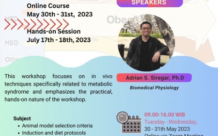 [May 30th - 31st, 2023] In Vivo Study Techniques for Metabolic Syndrome: From Design to Execution