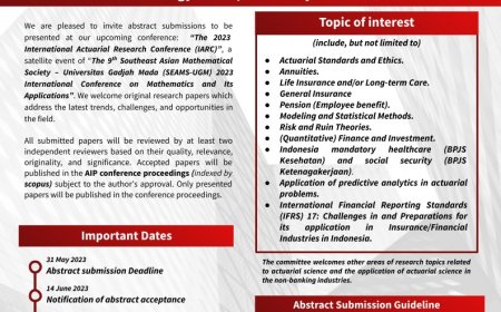 [Conference | 23 - 24 Juli 2023] Reinforcing Research in Actuarial Science to Increase Trust and Confidence in the Financial Institutions