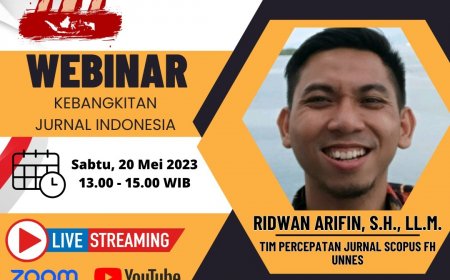 [Webinar | 20 Mei 2023] Kebangkitan Jurnal Indonesia
