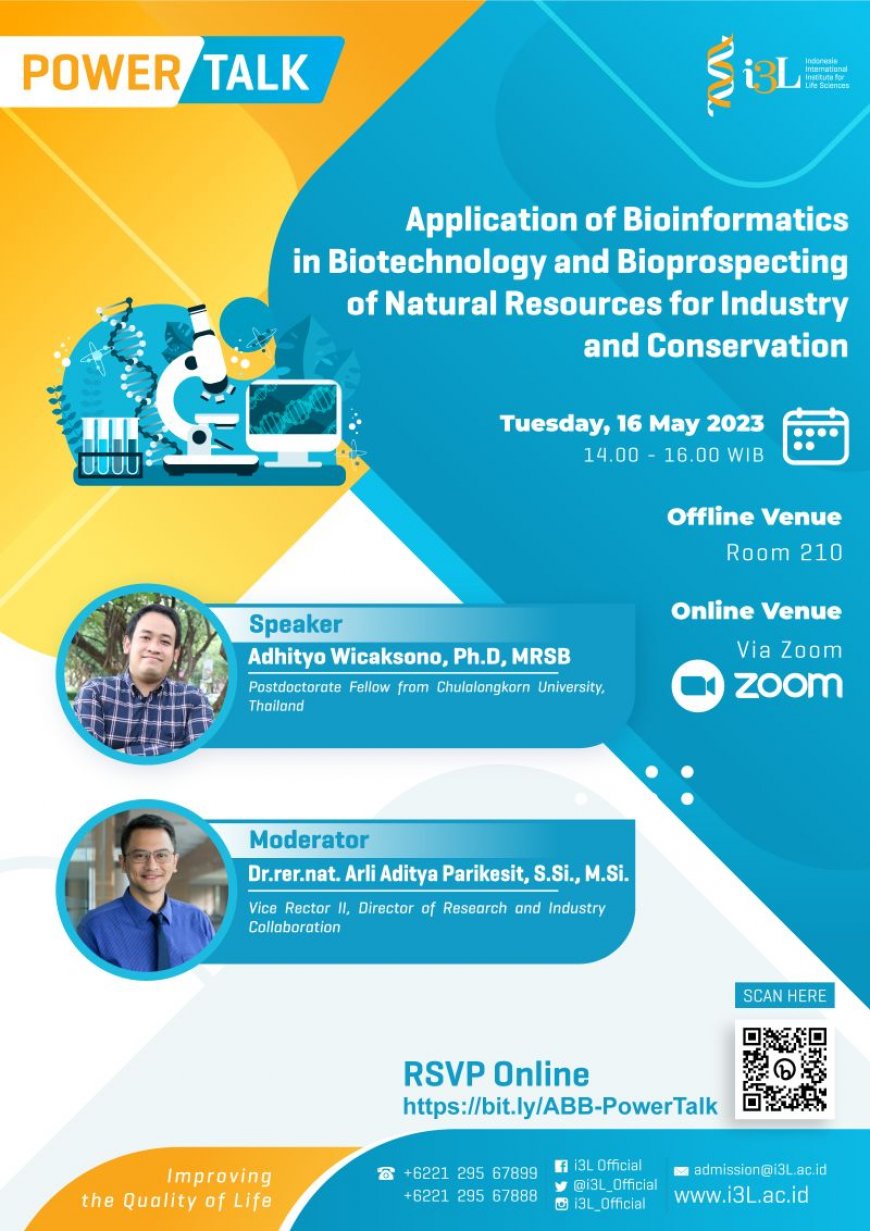 [16 May 2023] Application of Bioinformatics in Biotechnology and Bioprospecting of Natural Resources for Industry and Conservation