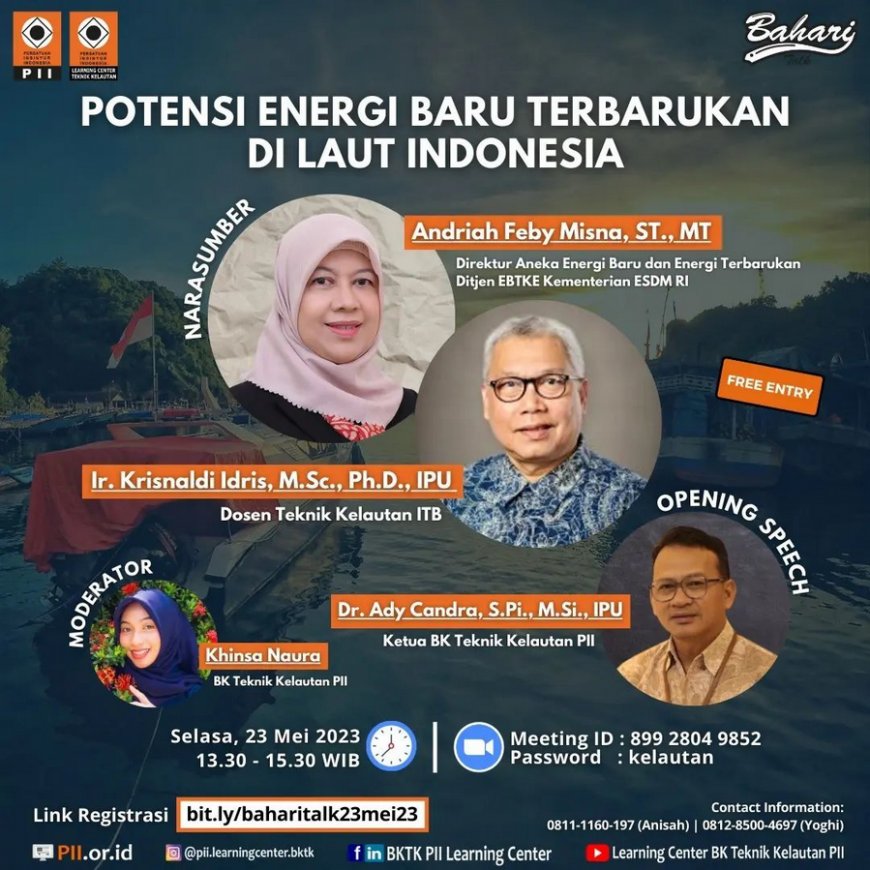 [23 Mei 2023] Potensi Energi Baru Terbarukan di Laut Indonesia