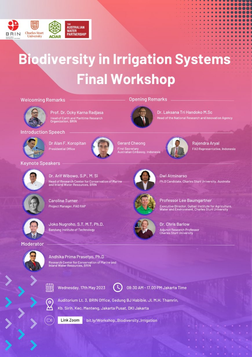 [17 Mei 2023]  Biodiversity in Irrigation Systems Final Workshop