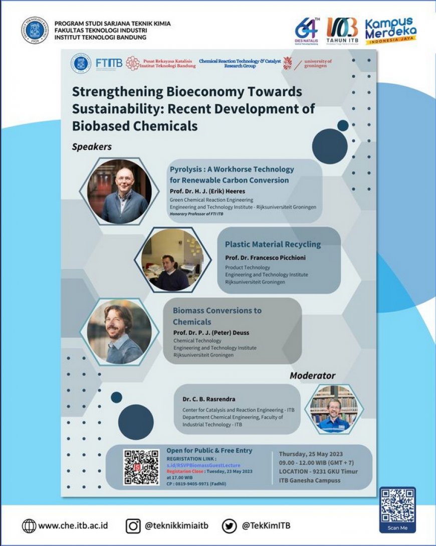 [25 May 2023] Strengthening Bioeconomy Towards Sustainability: Recent Development of Biobased Chemicals