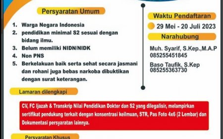 [29 Mei - 20 Juli 2023] Penerimaan Dosen Universitas Sulawesi Barat