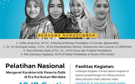 [1-5 Juni 2023] PELATIHAN 40JP GRATIS Mengenal Karakteristik Peserta Didik di Era Kurikulum Merdeka