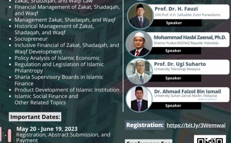 [Conference | 3 Juli 2023] The 1st SAIZU international conference on Islamic Philanthropy 2023