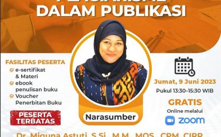 [9 Juni 2023] Cara Cerdas Hindari Plagiarisme dalam Publikasi