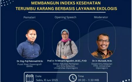 [10 Juni 2023] Membangun Indeks Kesehatan Terumbu Karang Berbasis Layanan Ekologis