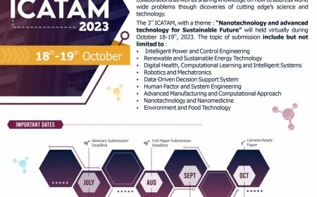 [Conference | 18 - 19 Oktober 2023] The 3rd International Conference of Advanced Technology and Multidiscipline (ICATAM)