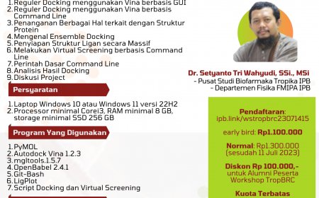 [14 - 15 Juli 2023] Workshop Docking Molekul Tingkat Dasar 2023