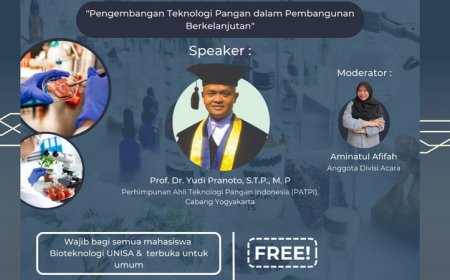 [8 Juli 2023] Pengembangan teknologi pangan dalam pembangunan berkelanjutan