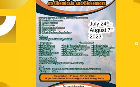 [24 Juli – 7 Agustus 2023] International Virtual Course on Chemicals and Biosensors